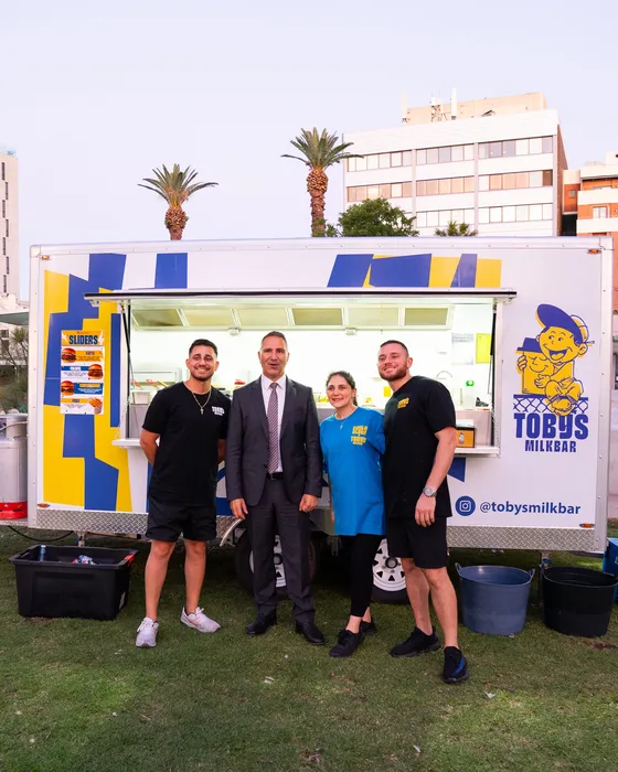 Toby's Milkbar trailer at the Mayor's Commendation Awards 2025 with Burwood Council